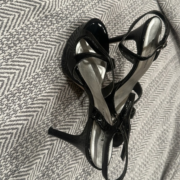 Varsavia Viamara Sexy strappy black high heels 5 inch dancer size 10 stiletto - Picture 2 of 4